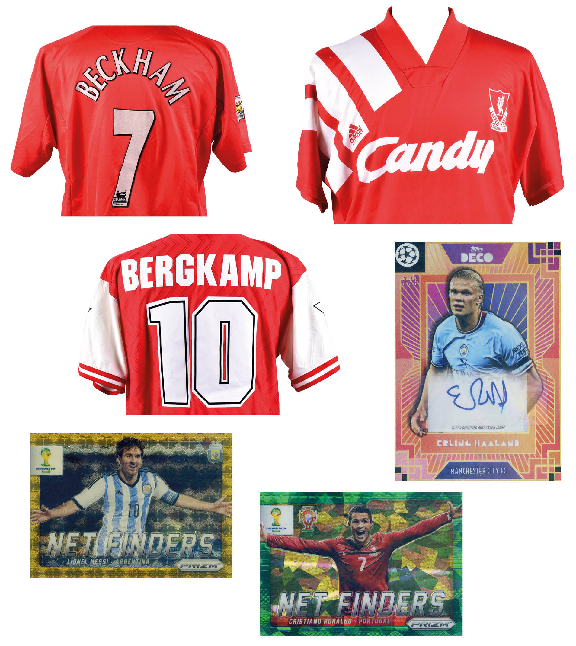 Sport items and trading cards image